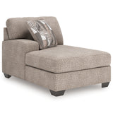 Angled front view of Seyler Lane Hemp Chenille sectional