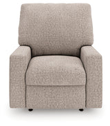 front head-on view of Seyler Lane Hemp Chenille Recliner