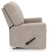 side view of Seyler Lane Hemp Chenille Recliner