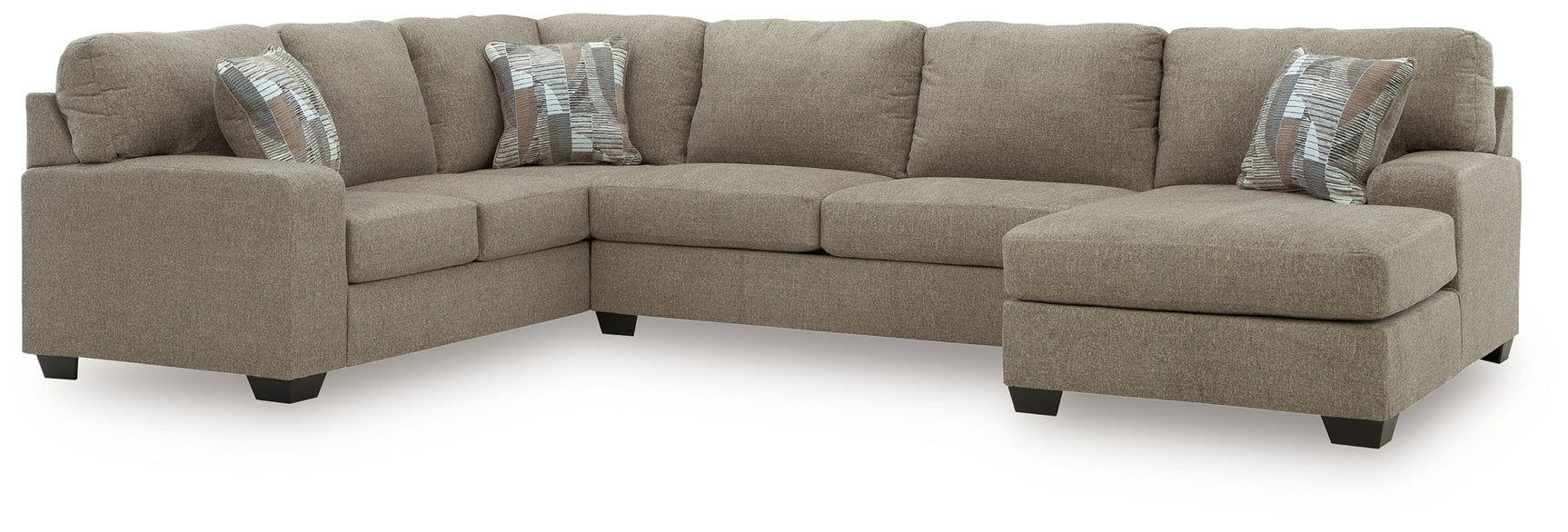 Main view of Newellen Hemp Chenille 3-Piece Sleeper Sectional with Chaise