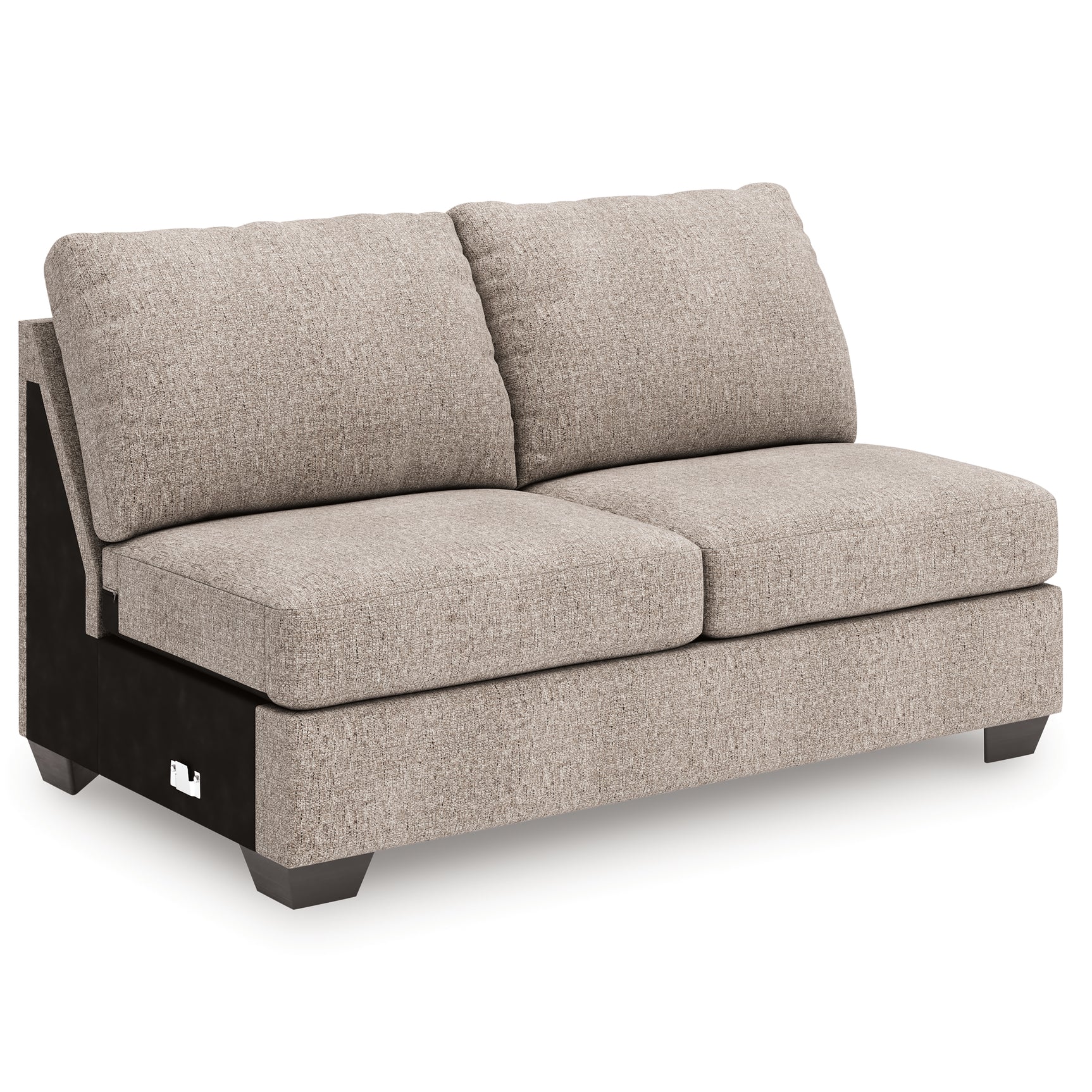 Side perspective of Seyler Lane Hemp Chenille sectional