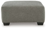 Fabric swatch sample of Clarington greystone chenille upholstery