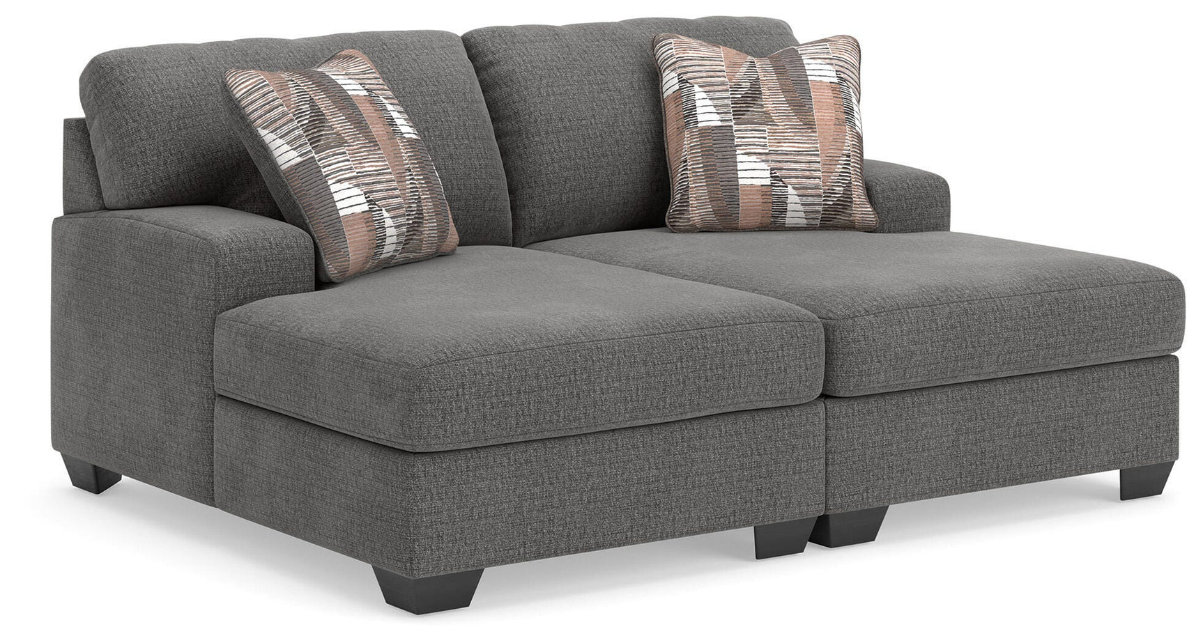 Clarington Greystone Chenille 2-Piece Super Chaise sectional main view