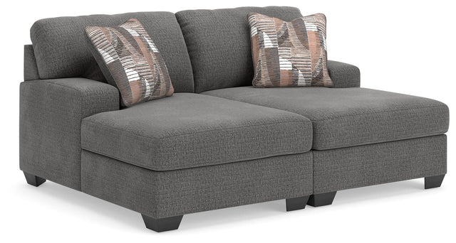 Clarington Greystone Chenille 2-Piece Super Chaise sectional main view