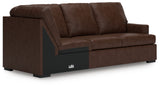 room environment with McDowlan coffee leather sectional