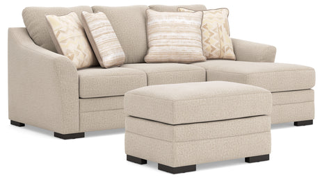 Lango Jute Sofa side angle