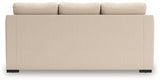 Lango sofa chaise rear view showing fabric texture