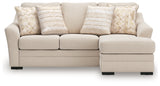 Lango sofa chaise head-on front view