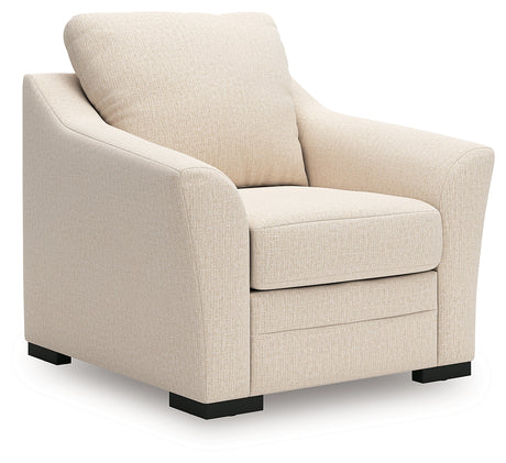Lango Jute chenille chair front angle view