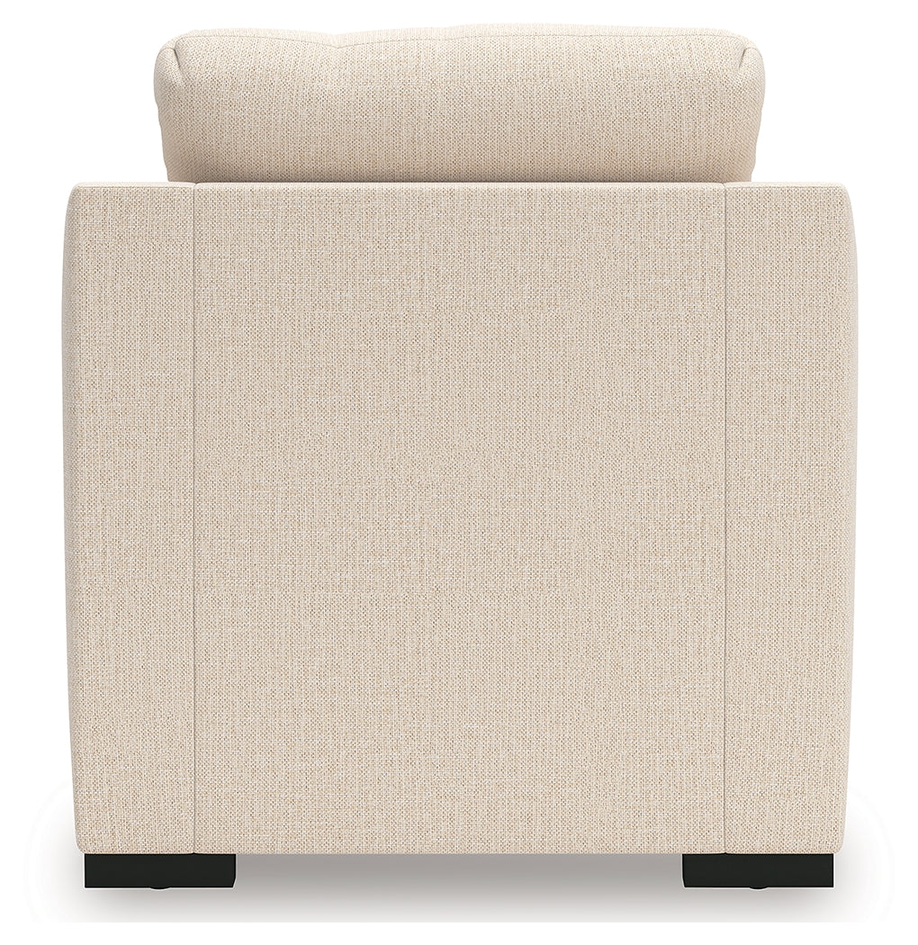 Lango Jute chenille chair back view