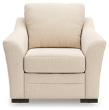 Lango Jute chenille chair head-on view