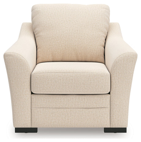 Lango Jute chenille chair head-on view