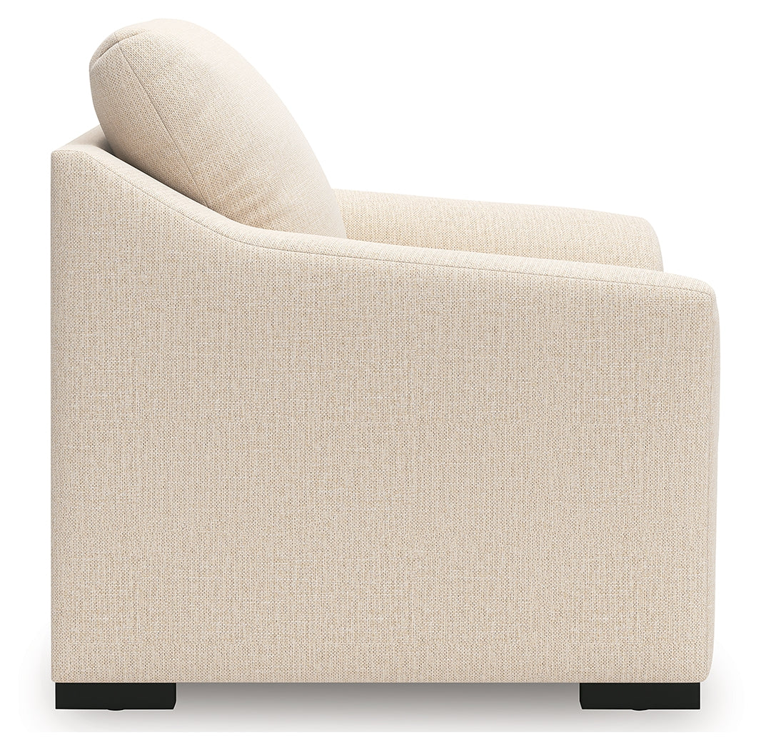 Lango Jute chenille chair side view