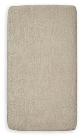 Top view of Parklynn Ottoman showing upholstery texture