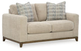 Parklynn Desert Chenille Loveseat side angle