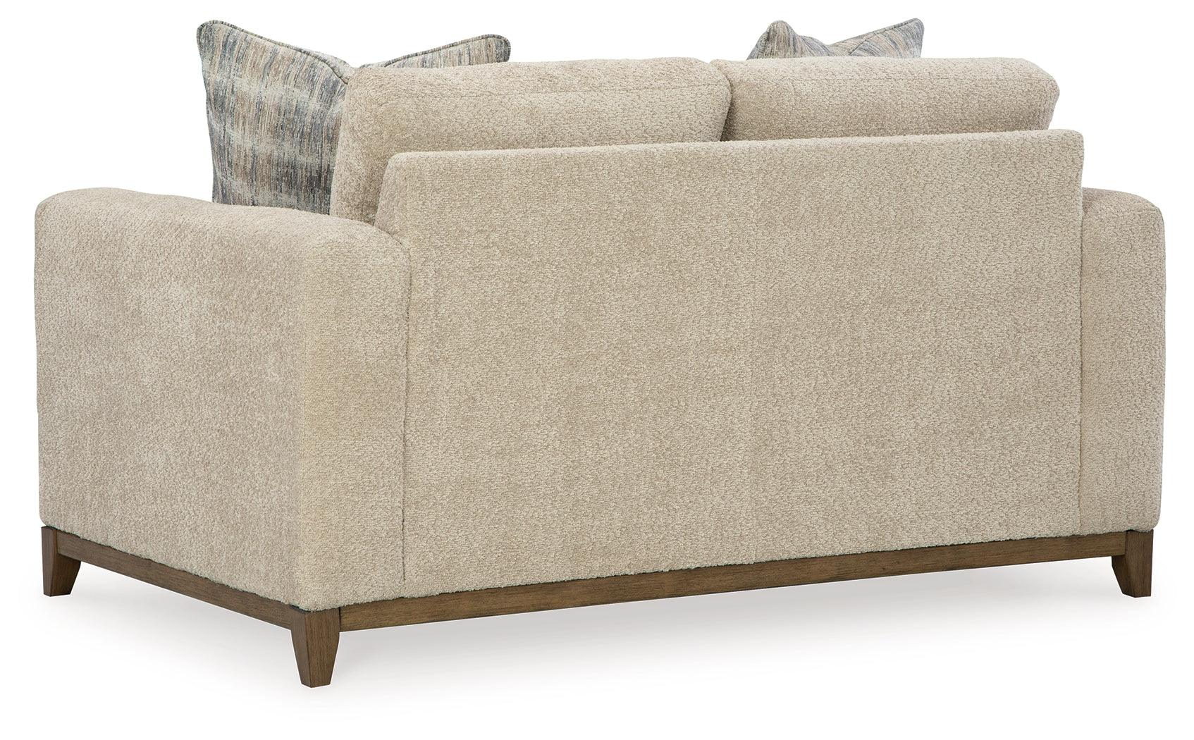 Parklynn Desert Chenille Loveseat rear view