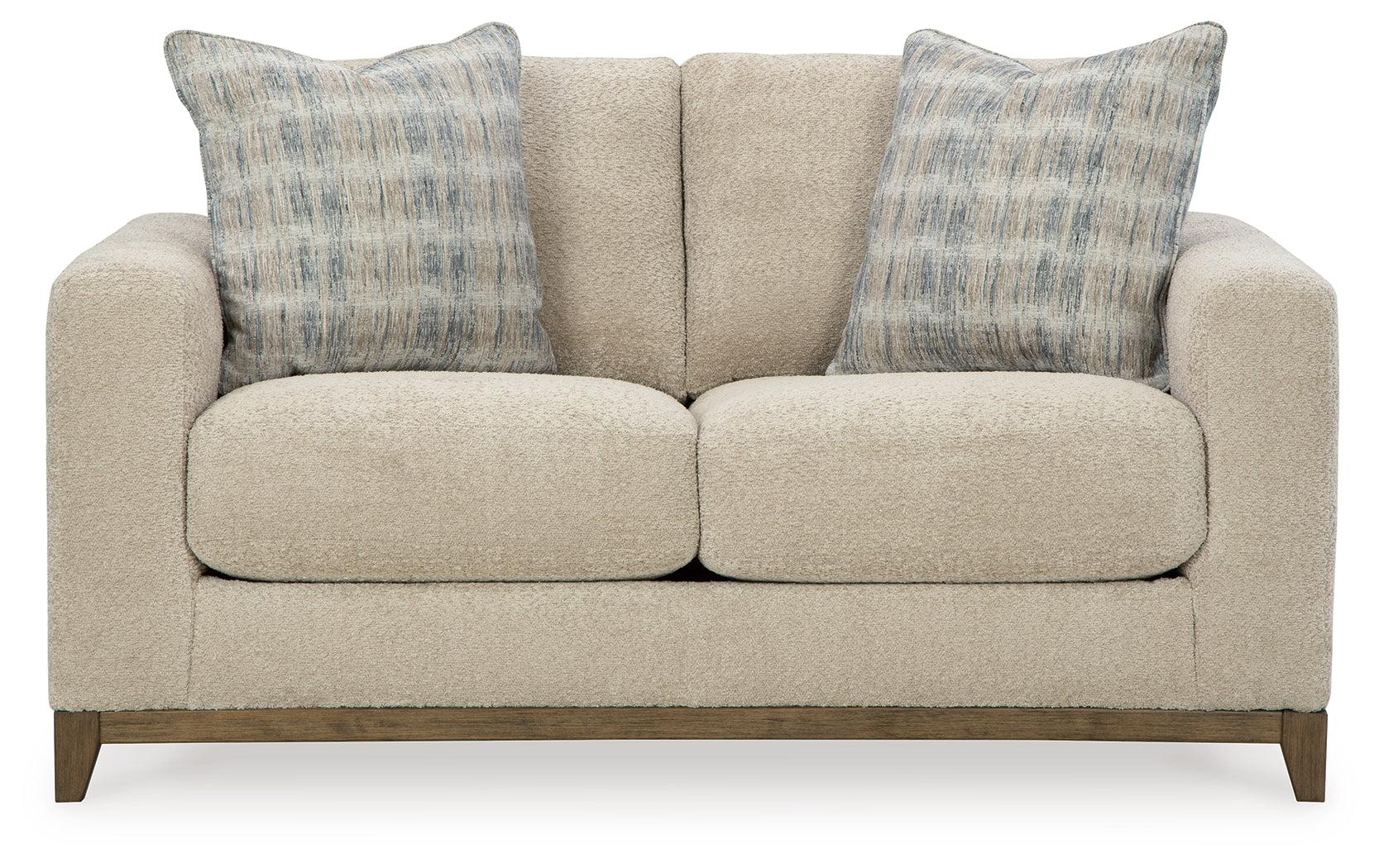Parklynn Desert Chenille Loveseat head-on front view