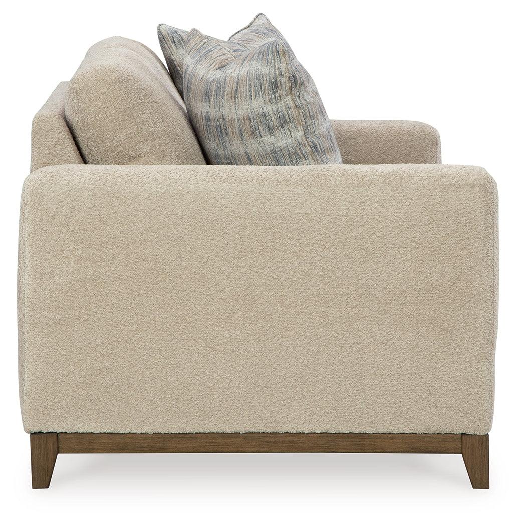 Parklynn Desert Chenille Loveseat side profile