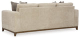 Back view of Parklynn Desert Chenille Sofa showing clean lines