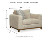 Parklynn Desert Chair and Ottoman dimensions