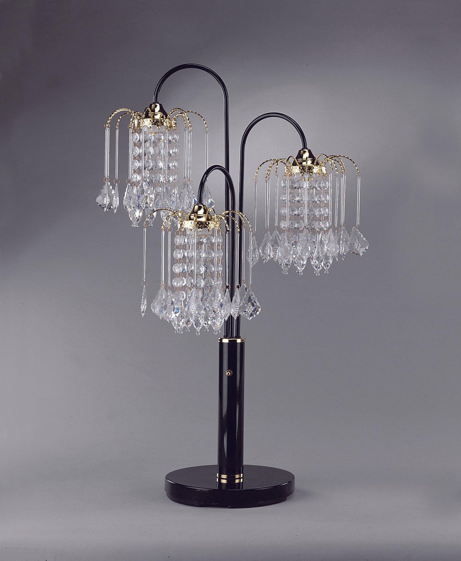 Rain Black Gold Pewter Modern Majestic Contemporary Drop Lamp - Ella Furniture