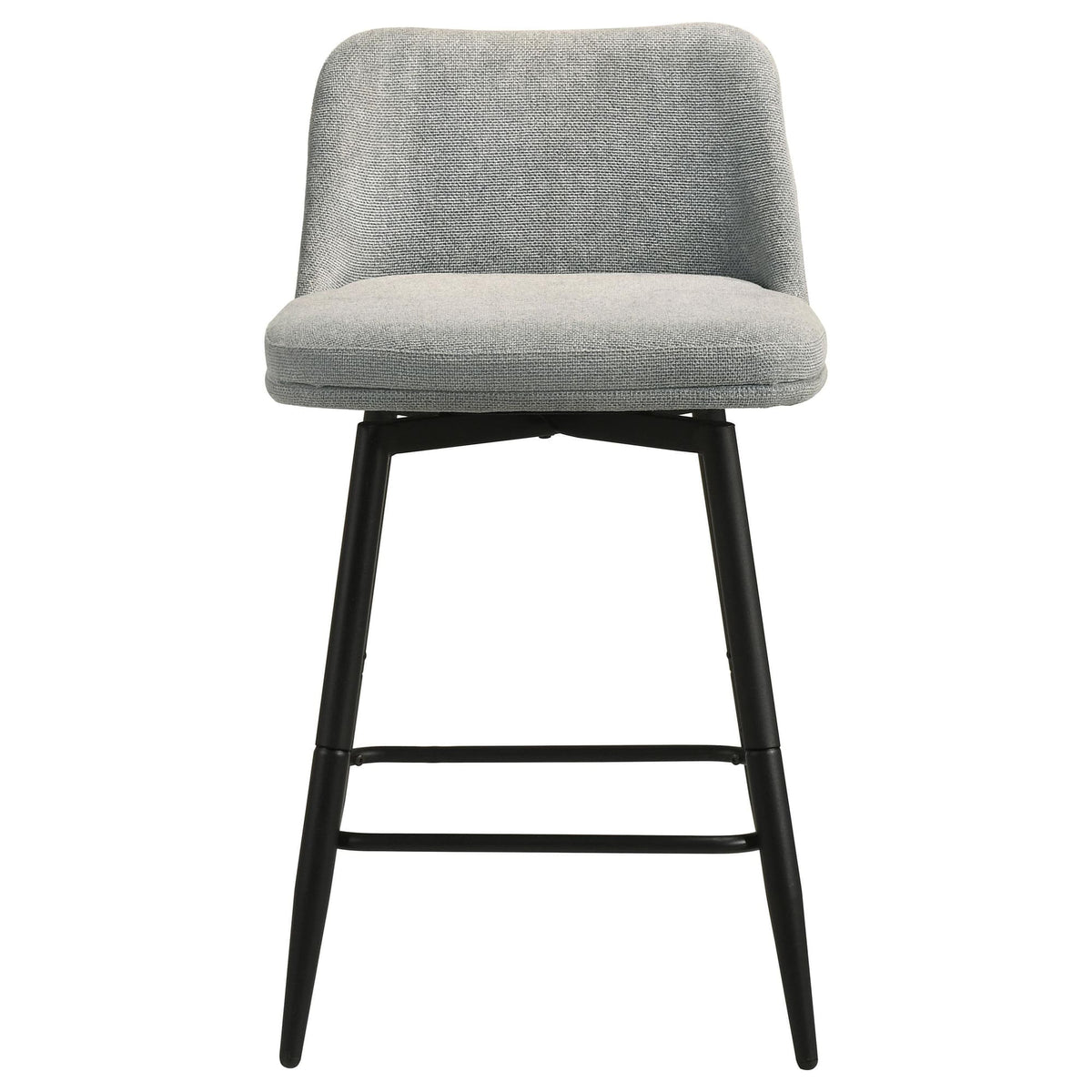 Mellor Grey Fabric Upholstered Swivel Counter Chair Set of 2 — product image 3