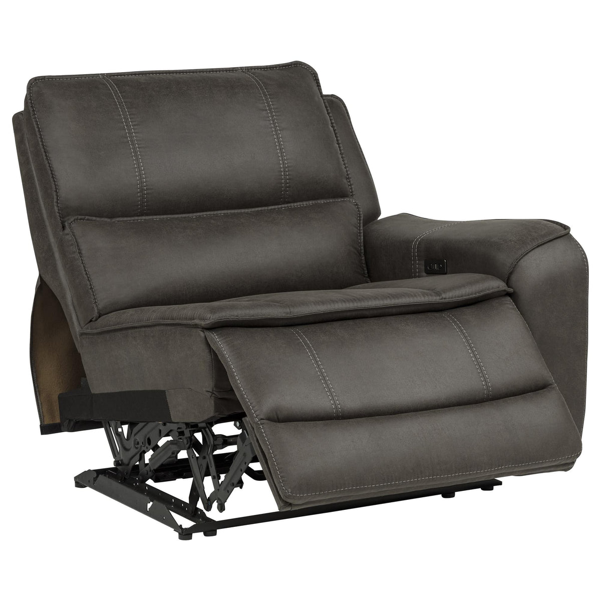 Marcell 3-Piece Power Reclining Loveseat with Charging Console Grey — product image 7