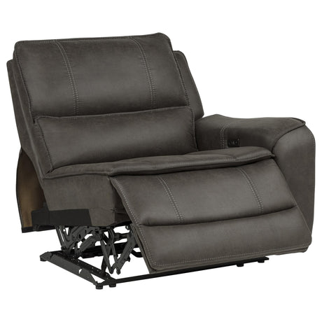 Marcell 3-Piece Power Reclining Loveseat with Charging Console Grey — product image 7