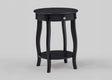 Jacie Black Chairside Table from Decor Furniture
