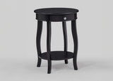 Jacie Black Chairside Table from Decor Furniture