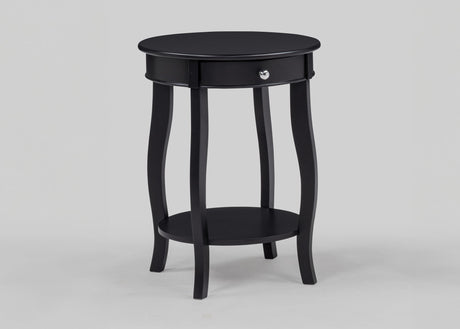 Jacie Black Chairside Table from Decor Furniture
