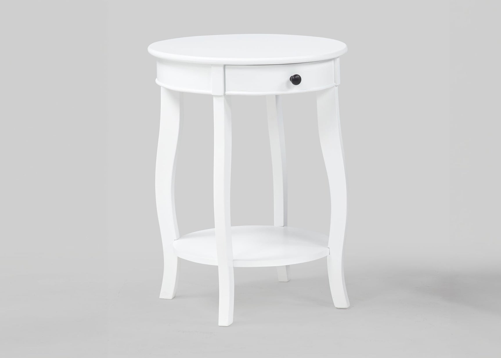 Jacie White Chairside Table from Decor Furniture
