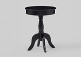 Romy Black Chairside Table from Decor Furniture