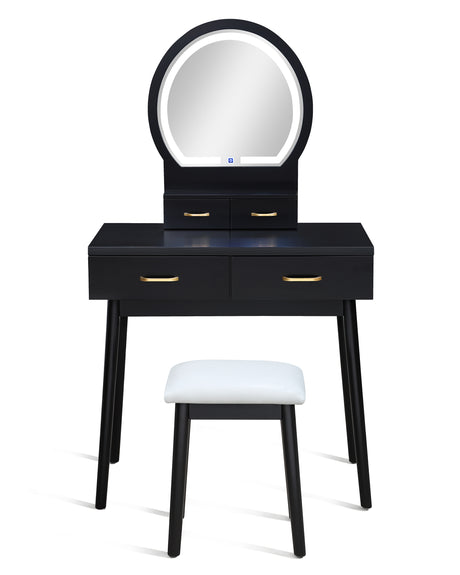 Side angle of Cecilia vanity set