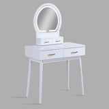 Cecilia White vanity table top surface
