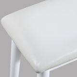 Top view of vanity with stool