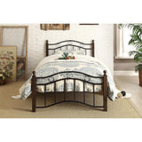 Averny Black Metal Twin Platform Bed close-up detail