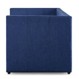 Open pull-out trundle bed under daybed