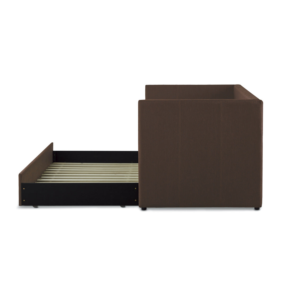 Casters on trundle bed for easy movement