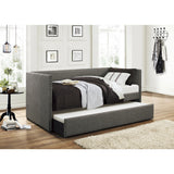 Open trundle bed under Therese daybed