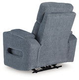 Studio Cave Steel Performance Fabric,Next-Gen Nuvella™,Chenille Power Recliner