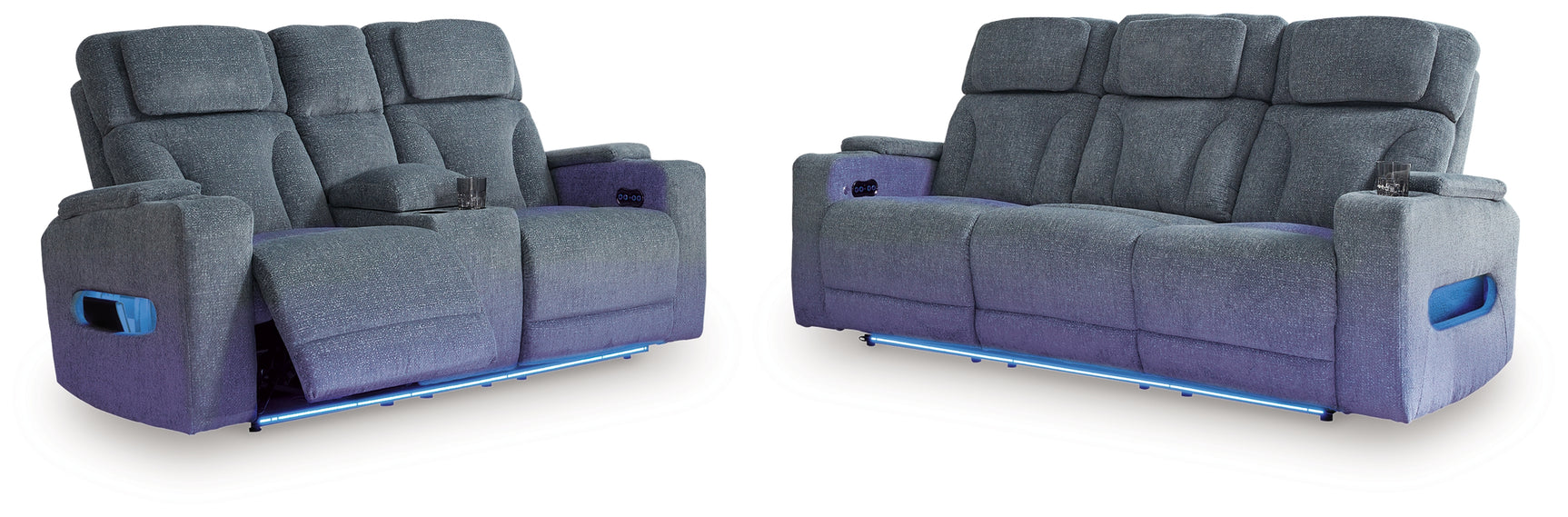 Studio Steel Cave Sofa and Loveseat