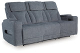 Studio Cave Steel Performance Fabric,Next-Gen Nuvella™,Chenille Power Reclining Sofa