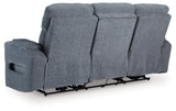 Studio Cave Steel Performance Fabric,Next-Gen Nuvella™,Chenille Power Reclining Sofa