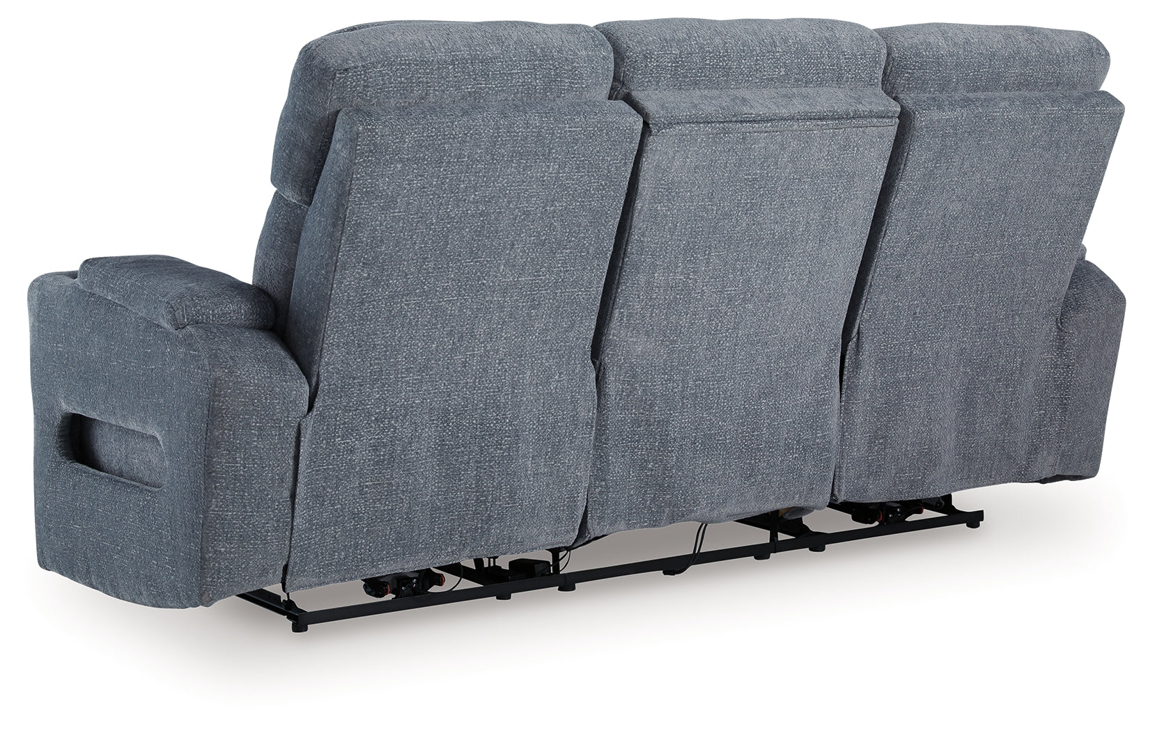 Studio Cave Steel Performance Fabric,Next-Gen Nuvella™,Chenille Power Reclining Sofa