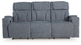Studio Cave Steel Performance Fabric,Next-Gen Nuvella™,Chenille Power Reclining Sofa