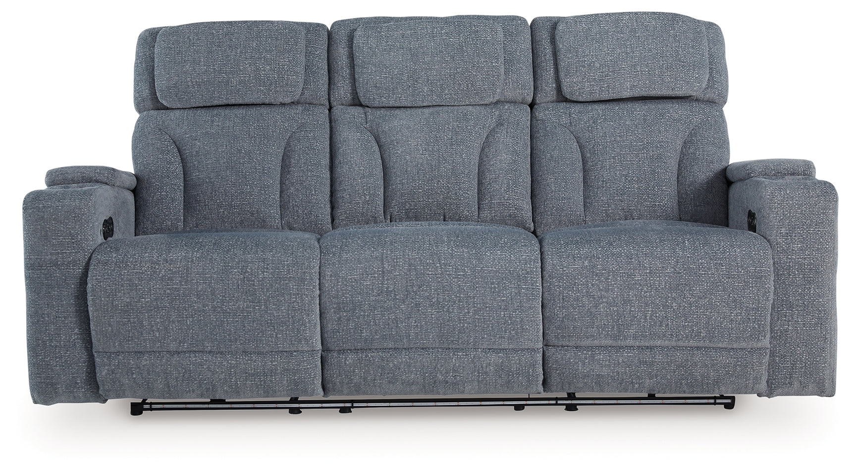 Studio Cave Steel Performance Fabric,Next-Gen Nuvella™,Chenille Power Reclining Sofa