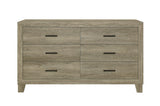 Gray Panel Bedroom Set bed side view