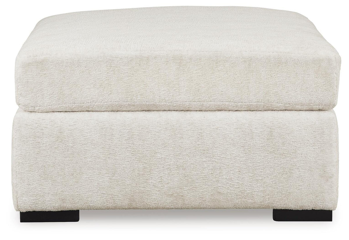 Chessington Ivory 2-Piece Sectional with Ottoman — side view