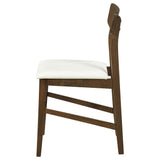 Merrin Dining Side Chair Off White and Walnut (Set of 2) — product image 5